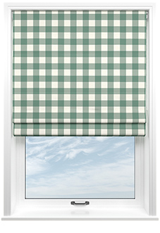 Gingham, Daws - Twist&Fit Roman Blind